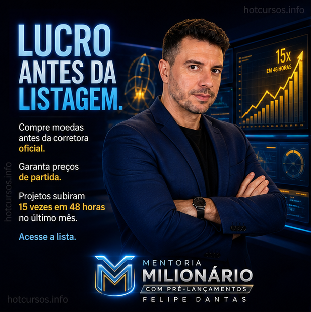 Mentoria milionario com pré lançamentos Felipe Dantas