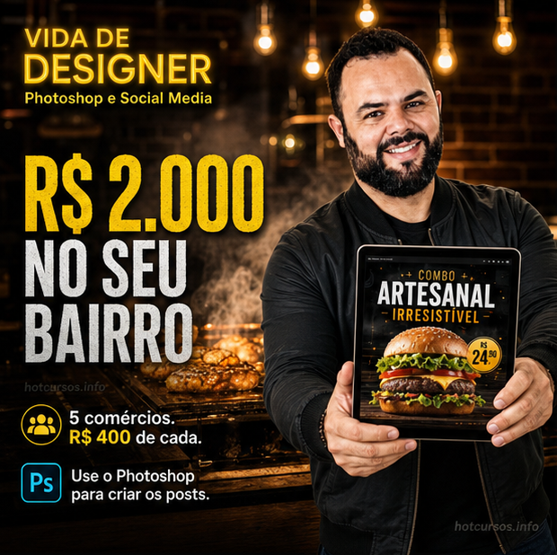Vida de Designer – Photoshop e Social Media – Diego Brandão