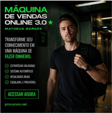 Máquina de Vendas Online – Matheus Borges