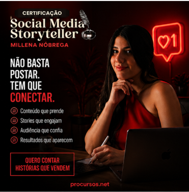 Certificação em Social Media Storyteller – Millena Nóbrega