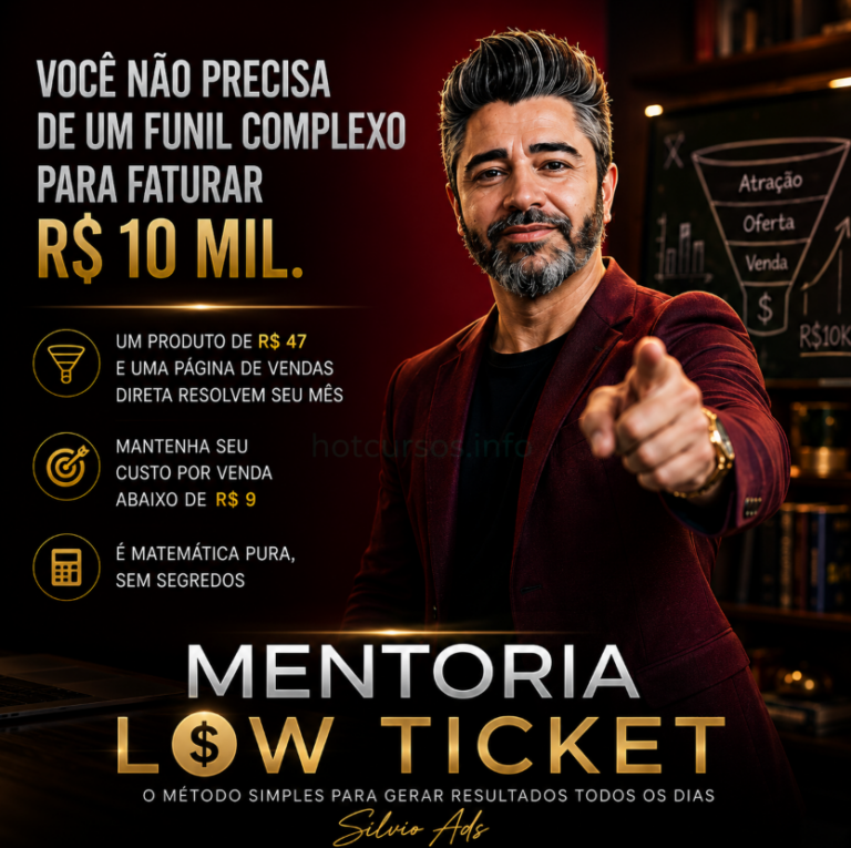 Mentoria Low Ticket – Silvio Ads