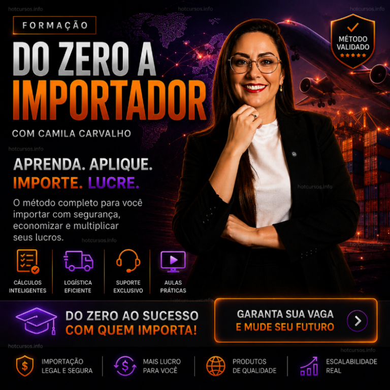 Formação do Zero a Importador – Camila Carvalho