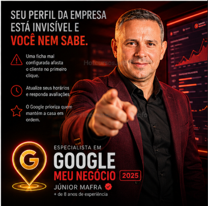 Especialista em Google Meu Negócio 2025 – Júnior Mafra